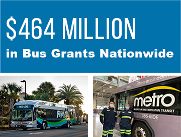 $464 million in bus grants nationwide