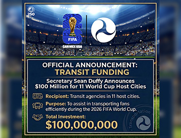 Funding will ensure communities can expand transit options to meet increased demand in services around stadiums