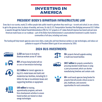 FY24 FTA Competitive Bus Grants Fact Sheet image