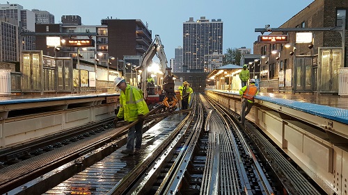 CTA Track Work.