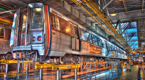 A metro facility.