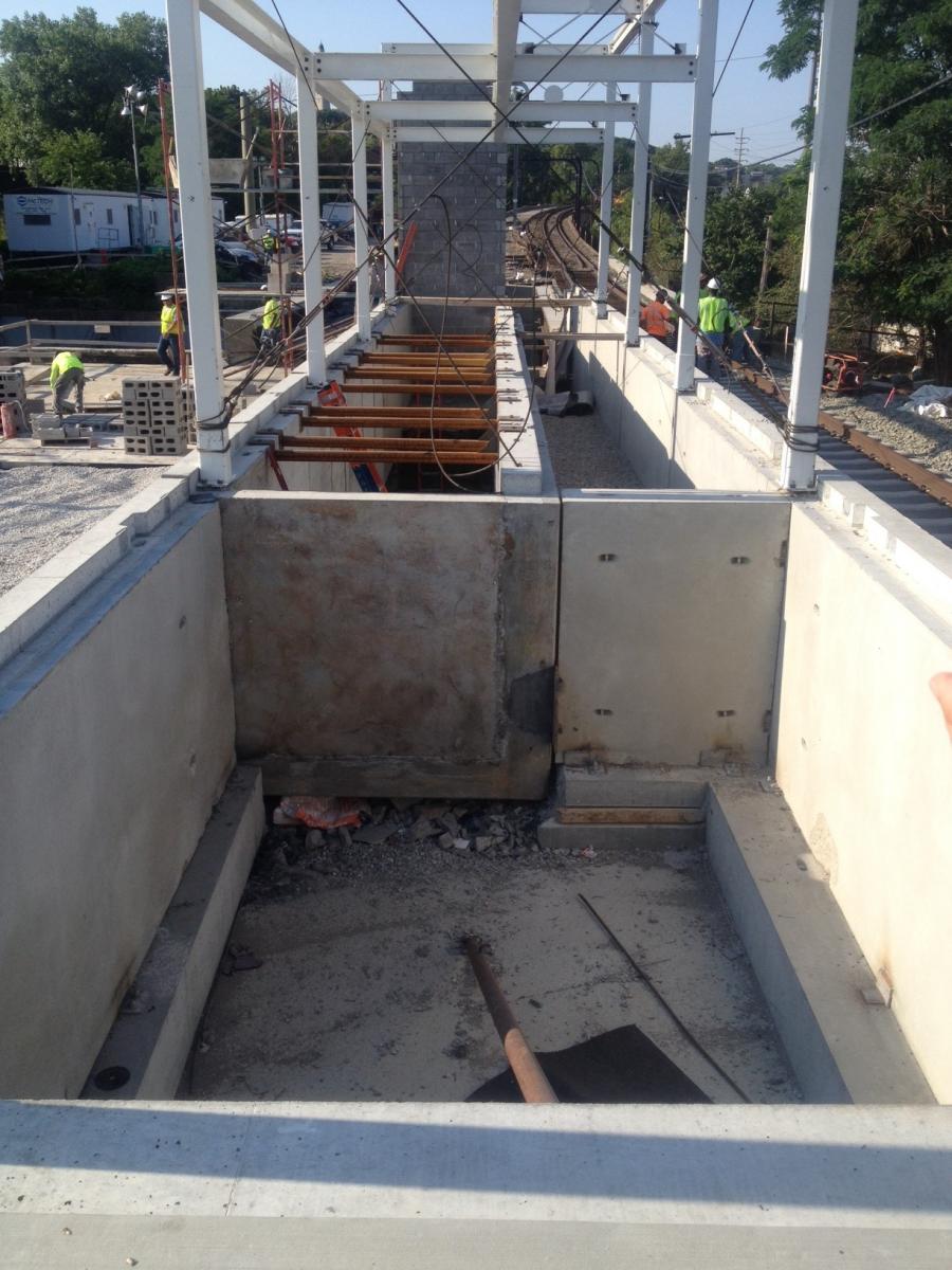 Construction of University Circle Little Italy Station-the newly constructed rapid transit station (RTS) will be located on the Red Line and will replace the current station located at E. 120th and Euclid Avenue.