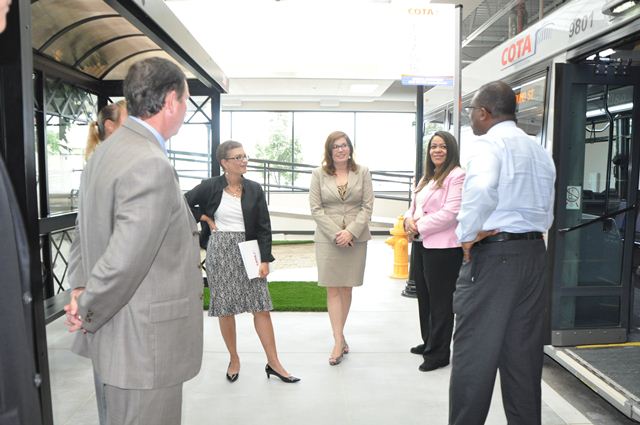 FTA and COTA leaders at Central Ohio Transit Authority Mobility Assessment Center