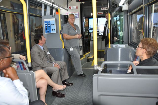 Leaders of COTA and FTA bus ride after COTA luncheon