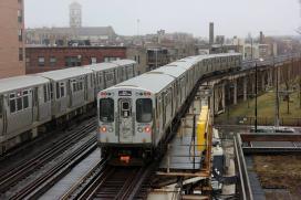 Courtesy CTA Image of Chicago Transity Authority subway trains
