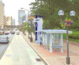 Rendering of new BRT stop