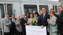 U.S. Department of Transportation Celebrates $670 Million Grant Agreement and $160 Million TIFIA Loan to Improve Light Rail Connections in Greater Los Angeles U.S. Department of Transportation Celebrates $670 Million Grant Agreement and $160 Million TIFIA Loan to Improve Light Rail Conn