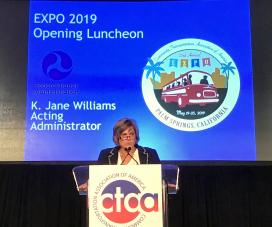 FTA Acting Administrator Williams speaks at CTAA Expo