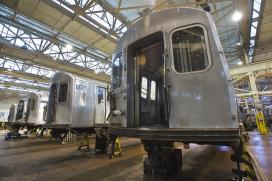 Courtesy MTA Train car in maintenance yard